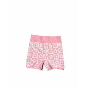 NWOT Kimberly Women's Size Small Pink White Floral Biker Shorts